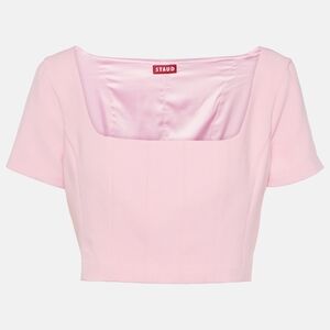 Staud Pink Cropped Top